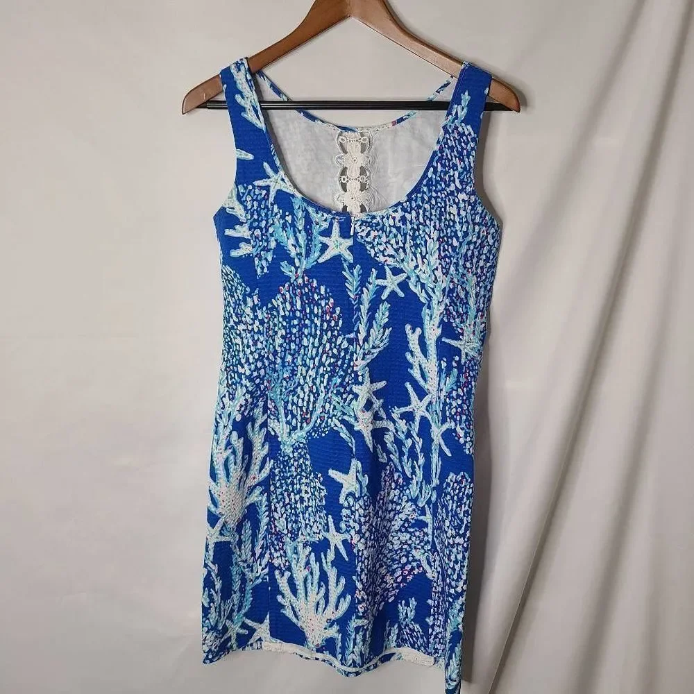 Lilly Pulitzer Good Reef Ember Shift Dress Size 10 - Picture 4 of 7